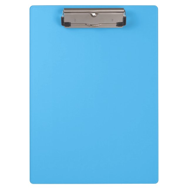 Solid Maya light blue Clipboard (Front)