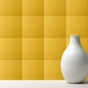 Solid medium cadmium yellow amber tile