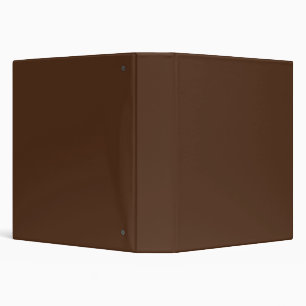 Solid Milk Chocolate Brown Classic Binder