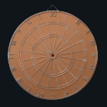 Solid milk chocolate brown dartboard<br><div class="desc">Solid color milk chocolate brown design.</div>