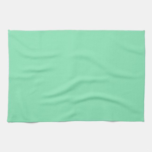 Solid Mint Green Kitchen Towel (Horizontal)