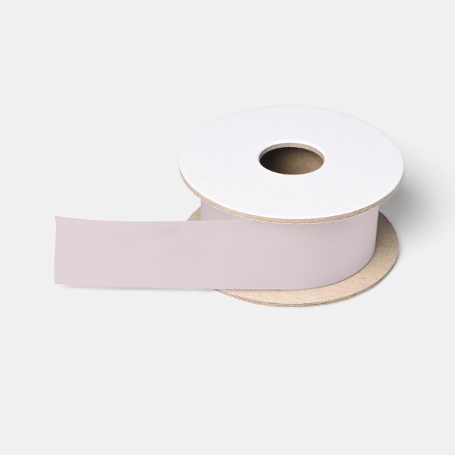 Solid mountain haze silver pink satin ribbon (Spool)