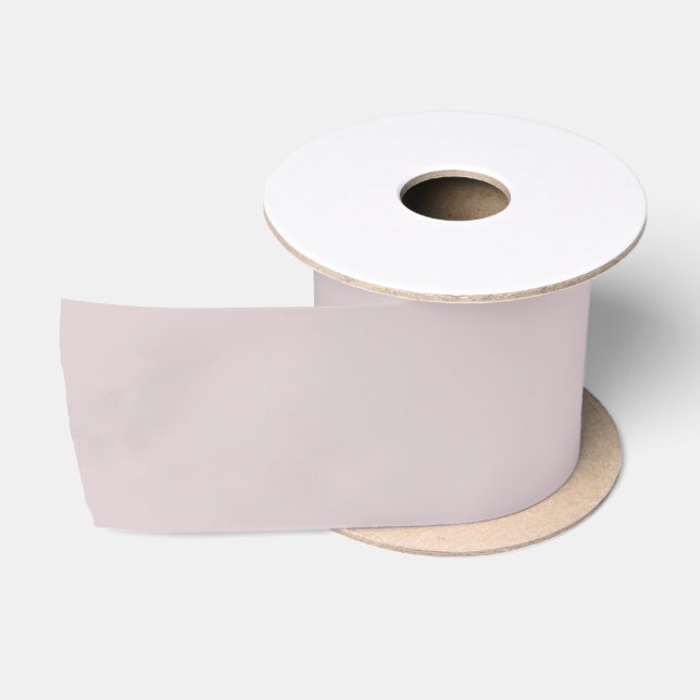 Solid mountain haze silver pink satin ribbon (Spool)