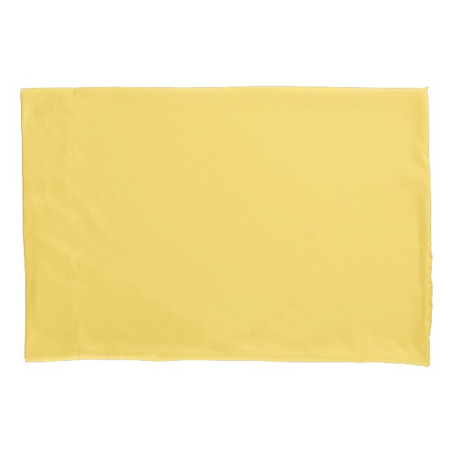 Solid Mustard Yellow Pillowcase (Front)