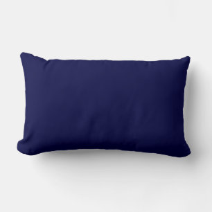 Solid Navy Blue Lumbar Pillow