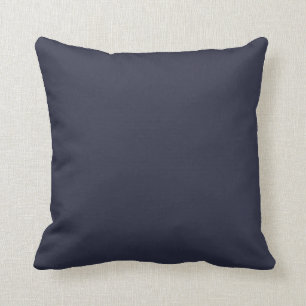 Solid Navy Blue Throw Pillow