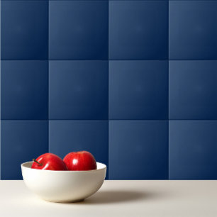 Solid navy indigo blue tile