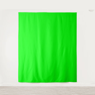 Solid Neon green screen chroma key background Tapestry
