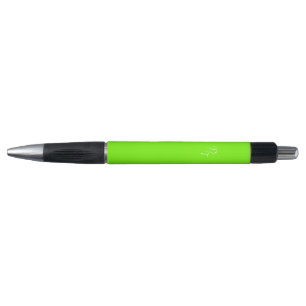 solid  neon  green  - your monograms   pen