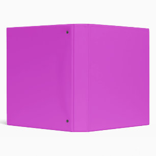 Solid neon pinkish purple fuchsia magenta binder