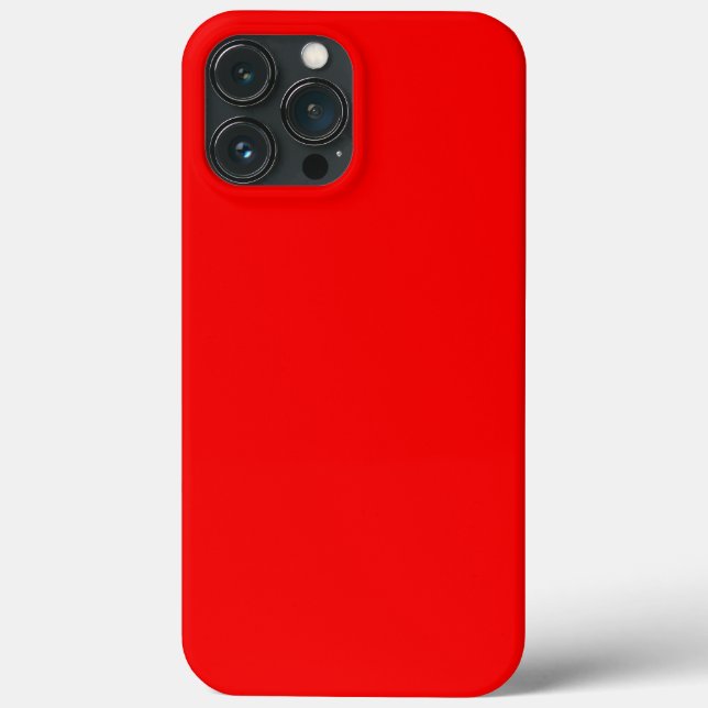 Solid neon red Case-Mate iPhone case (Back)