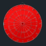 Solid neon red dartboard<br><div class="desc">Solid colour neon red design.</div>