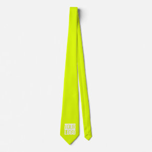 solid neon yellow - add logo tie