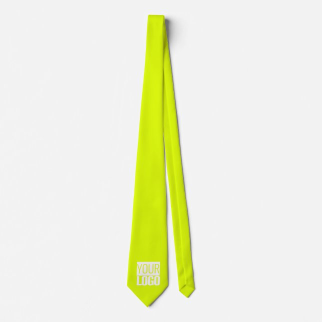 solid  neon  yellow  - add logo tie (Front)