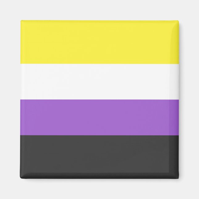 Solid Non-Binary Pride Flag Magnet (Front)