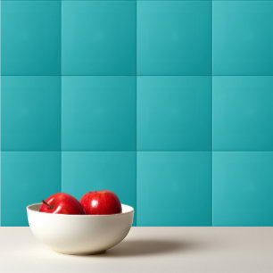 Solid ocean blue teal tile