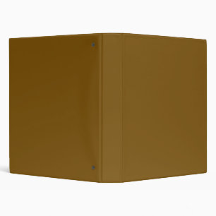 Solid olive brown binder