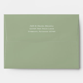 Solid Olive Green Envelope