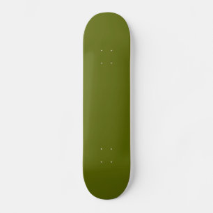 Solid Olive Green Skateboard