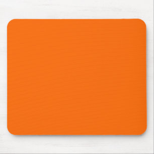 Solid Orange Background Colour FF6600 Mouse Pad