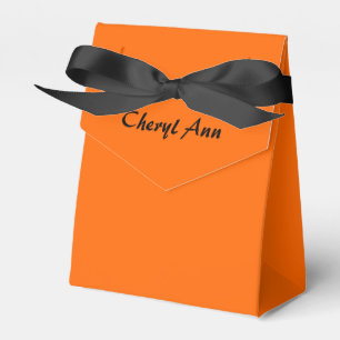 Solid Orange Favor Box