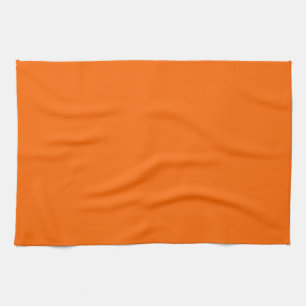 Solid Orange Kitchen Towel