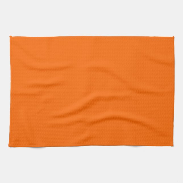 Solid Orange Kitchen Towel (Horizontal)