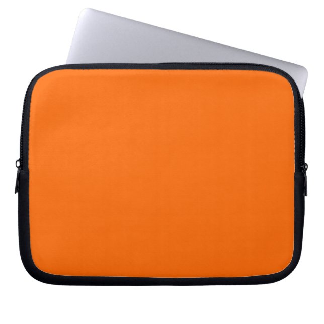 Solid Orange Laptop Sleeve (Front)
