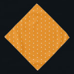 Solid Orange Pet Large Bandana with White Dots<br><div class="desc">Brighten your pet’s look with this Solid Orange Large Bandana featuring cheerful white dots. Made from soft,  breathable fabric,  it’s perfect for everyday adventures or festive occasions. The bold orange hue adds a fun,  energetic touch while keeping your pet stylish and comfortable.</div>