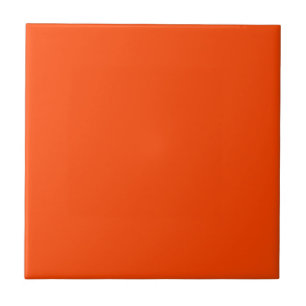 Solid Orange Red Tile