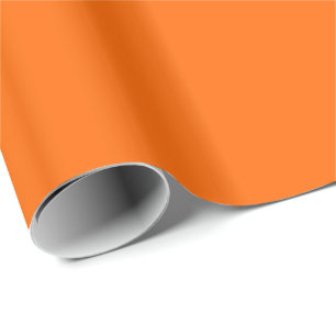 Solid Orange Wrapping Paper