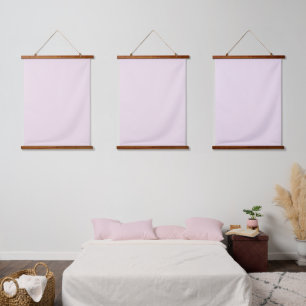 Solid Pale Blush Pink Triple Wall Tapestry Set