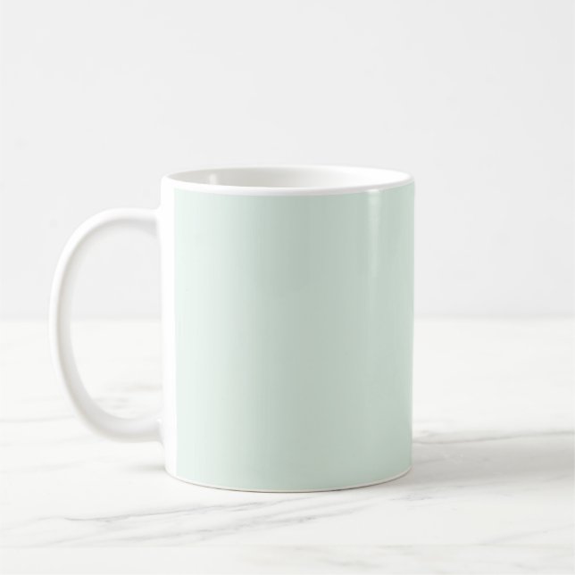 Solid Pale Mint Green Mug (Left)