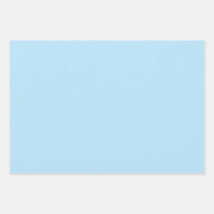Solid Pastel Blue Wrapping Paper Sheet