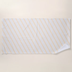 Solid Pastel Colour Stripes Professional Minimalis Beach Towel