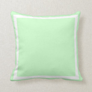 solid pastel seafoam green blue plain pillow