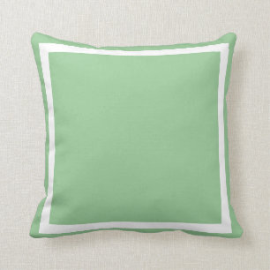 solid pastel seafoam green blue plain pillow