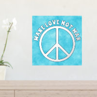 Solid Peace Sign - YOUR TEXT