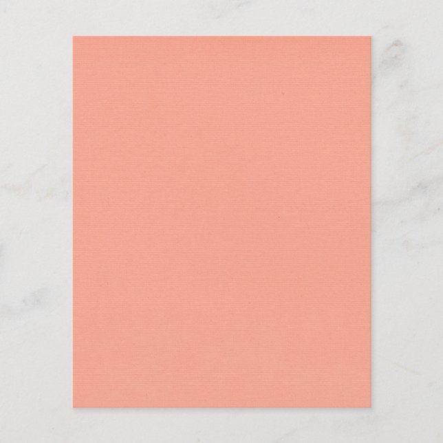 solid-peach2 SOLID LIGHT PEACH ORANGE BACKGROUND T Flyer (Front)