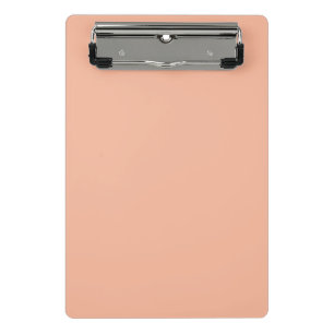 Solid Peach Colour Tropical Mini Clipboard