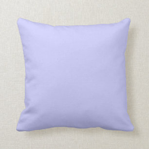 Solid Periwinkle Color Throw Pillow