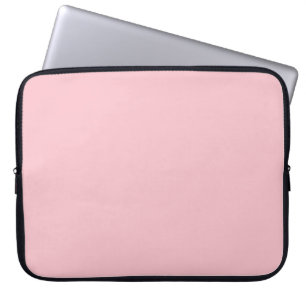 Solid pig soft pink laptop sleeve