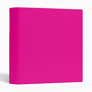 Solid pink 1 inch binder