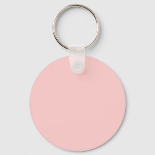 Solid Pink Background Web Colour FFCCCC Keychain