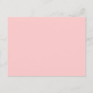 Solid Pink Background Web Colour FFCCCC Postcard