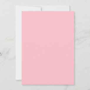 Solid Pink Blank Flat Invite