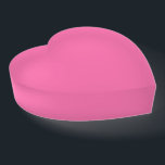 Solid Pink Heart Paperweight<br><div class="desc">Here's a sweet and pretty solid colour heart paperweight. 

Designed in Washington State,  USA for your enjoyment. Thanks for supporting independent artists!</div>