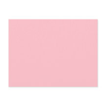 Solid Pink Post Card Personalized Greeting Design