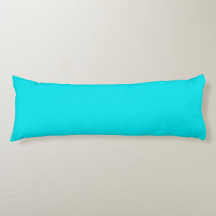 Solid Plain Bright Cyan/Turquoise Body Pillow