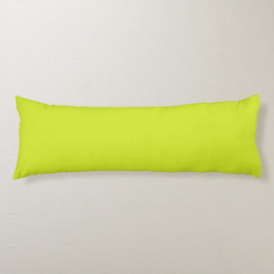 Solid Plain Bright Lime Green Body Pillow